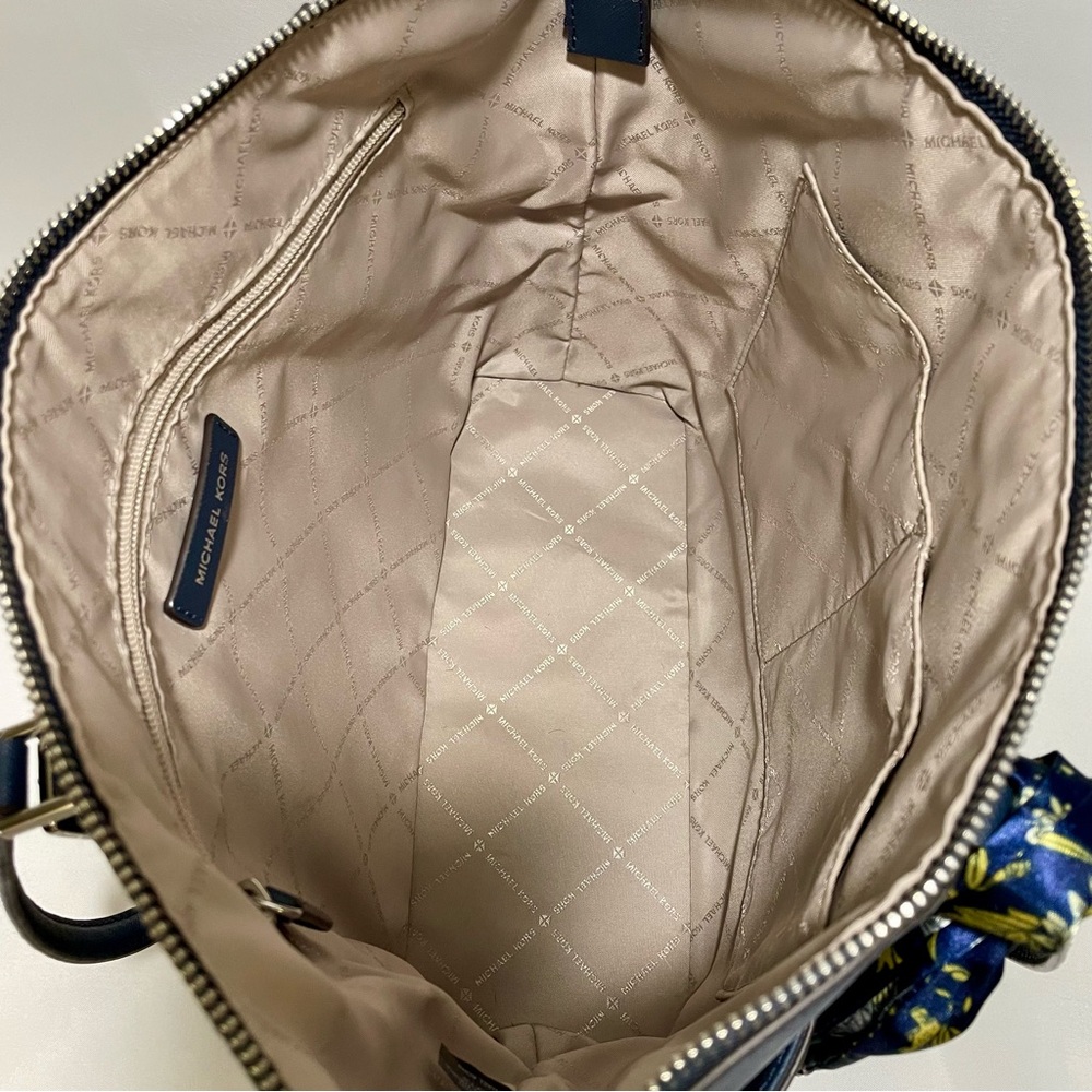Michael Kors Charlotte Large Saffiano Leather Tote, EUC - Picture 10 of 16
